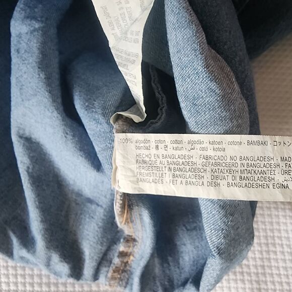 Zara Blue Denim Jumpsuit Romper shorts - Picture 10 of 10